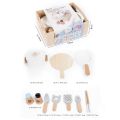 GC Wooden Food Sets Multi-play Food Set Magnetic Vegetables Fruits Cutting Set Kitchen Accessory For Kids Pretend Play. 