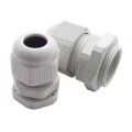 3Pcs - PG-7 White waterproof cable gland.