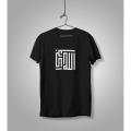 Allahu Akbar Calligraphy Half Sleeve T-Shirt For Men.