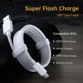 Realme Gt 5g 8 Pro X7 Narzo 30 Vooc Cable Type C 6.5A Super Fast Charge Oppo Find X3 Pro Neo Reno 6 65w Supervooc Superdart.