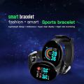 D18 Smart Watch Heart Rate Monitor Men's Women's Smartwatch Round Fitness Digital Watches for Men Women Band Bracelet PK D20 Y68. 