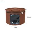 Hat Storage Box Portable Foldable Stackable Hat Box Round Caps Boxes for Clothes Closet Organizer. 