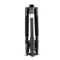 Q555 4-Section Folding Legs Aluminum Alloy Tripod Mount Monopod Holder with Ball Head.