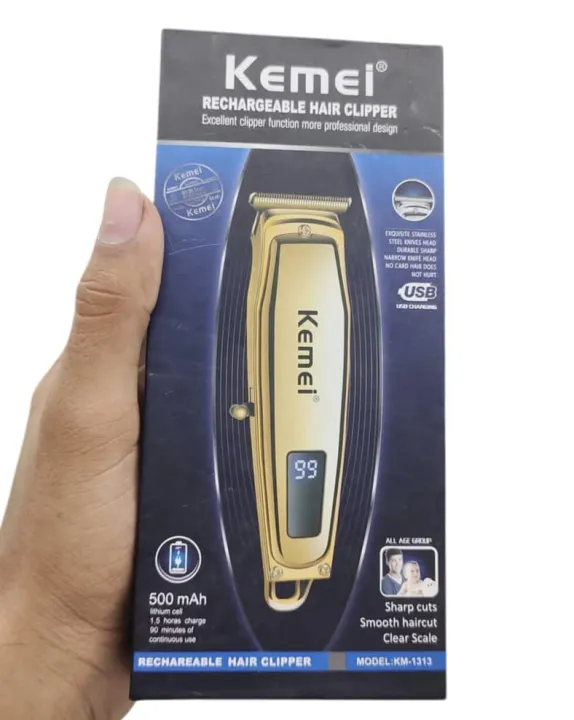 Digital%20Display%20Hair%20And%20Beard%20Trimmer%20Kemie%20km-1313%20rechargeable%20-%20Image%207