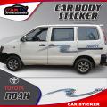 TOYOTA NOAH body sticker car vinyl sticker car graphics decals car side decals and graphics CAR STICKER GHURNI BLUE. 