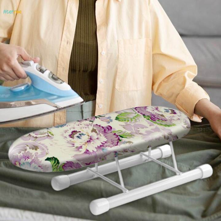Portable Sleeve Ironing Board Heat Resistant Cover with Folding Legs Sleeve Board Home Ironing Board