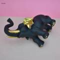 Resin Elephant Figurine Sculpture Fengshui Ornament for Housewarming Gift.