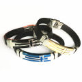 Personality retro simple cross men's bracelet Korean fashion trendy men's silicone bracelet cross-border spot.