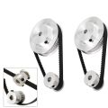 2Set 2GT Synchronous Wheel 20 60 Teeth Bore Timing Belt Pulley System. 