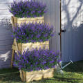 Fade-resistant Artificial flowers Exquisite Durable Non-toxic Plastic Lifelike Low maintenance UV resistant for Indoor decoration Outdoor landscaping Home garden Wedding decoration Office embellishment.