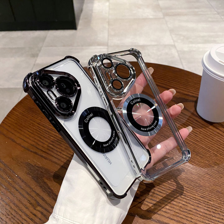 Anti-fall%20Magnetic%20Electroplate%20Transparent%20Phone%20Case%20for%20Huawei%20Mate%2060%2050%2040%2030%20P60%20P50%20P40%20P30%20Pura%2070%20Ultra%20Pro%20Hard%20Cover%20-%20Image%202