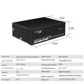 MT-RS104 Active Serial RS232 Splitter Bi-Direction Switcher -US Plug. 