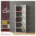 Simple Book Shelf | Showpiece Rack | BS - 80 (White). 