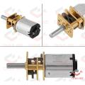 N20 400RPM DC 3v 6v 12v N20 Mini Micro Metal Gear Motor High Torque Gear DC Motor 400 RPM Electrical Circuitry & Parts.