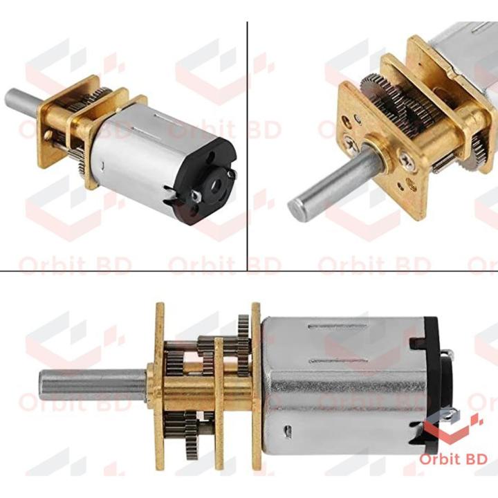 N20 400RPM DC 3v 6v 12v N20 Mini Micro Metal Gear Motor High Torque Gear DC Motor 400 RPM Electrical Circuitry & Parts