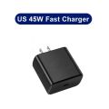 Original 45W PD Super Fast Charger For Samsung Galaxy S22 S23 Ultra Note 20 USB Type C Fast Charging Cable Phone Charger Adapter.