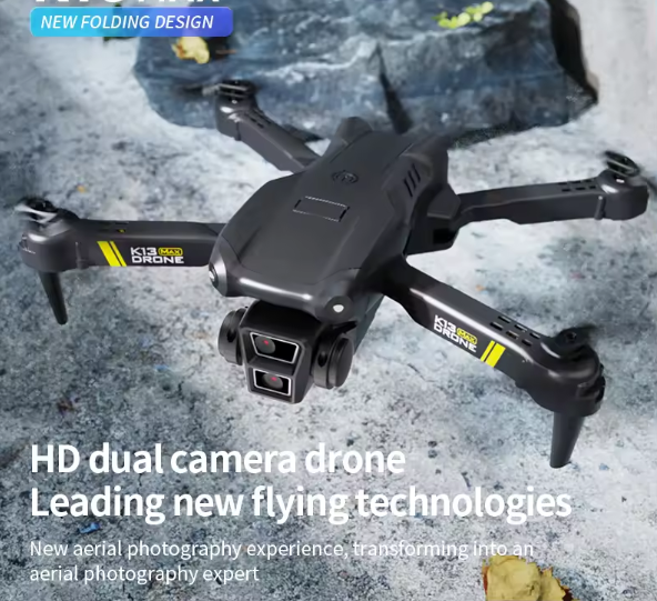 Drone%204K%20Wide%20Angle%20Dual%20Camera%20Foldable%20Helicopter%20WIFI%20FPV%20Altitude%20Hold%20RC%20Quadcopter%20DRONE%20DGL%20-%20Image%203