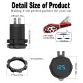 Dual USB Car Charger with Switch for Motorcycle Car Truck.