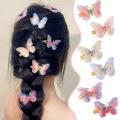 2PCS Spiritual Butterfly Hair Clips Super Fairy Children's Hair Accessories Will Move The Butterfly Hairpin Little Girl Side Clips Cute Natural Headwear. 