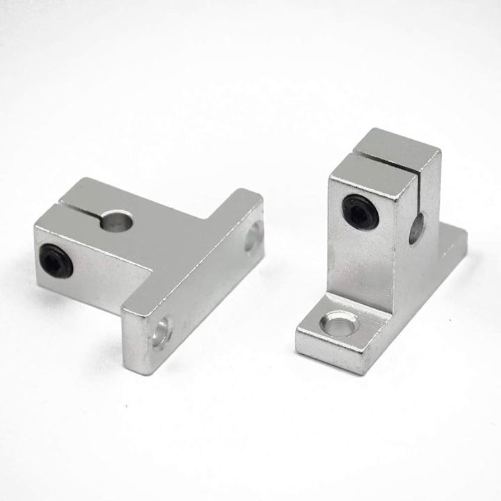 2Pcs- SK8 Linear Rail Shaft Support Bracket 8mm Bore SK8 8mm Linear Bearing Rail Support XYZ Shaft Table CNC Bracket