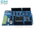 【Hey my home】(NEW)L298 L298P Shield DC Driver Shiled Board Module 2A Dual Full Bridge 2 Way 2CH For Arduino UNO Relay 5V 12V.