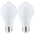 LKPCIGCXM 2X 12W Motion Sensor Light Bulb,Outdoor/Indoor Movement Activated Security LED Bulb,1000LM,E26/B22,3500K Warm White. 