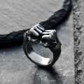 New heavy punch, personalized power fist ring, male hip-hop trendy ring, fitness hiphop street single. 