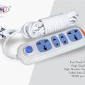 Maxline 4 Port Multi Extension Socket Model: ML-0033-2 Miter Wire ( 7 Fit/ Hand Long Wire ). 