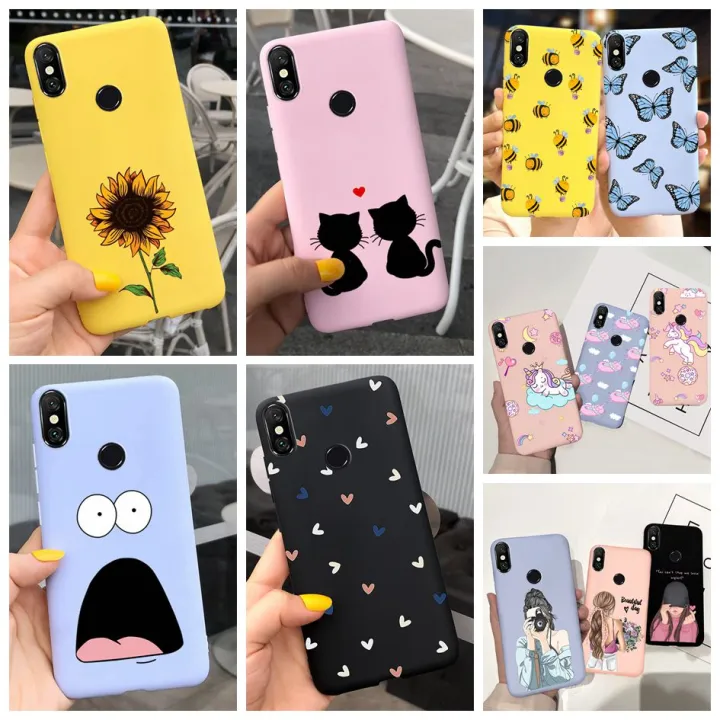 For Xiaomi Mi A2 lite Case Xiaomi MiA2 Lite Back Cover 5.84 TPU Matte Fashion Phone Case For Xiomi Mi A 2 lite Funda Redmi6 Pro