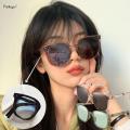 Fashion Outdoor UV Sunshade Sunglasses Portable Foldable Sun Glasses Rivet Frame Eyewear Anti-Glare Goggles for Women Men. 
