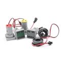 Ammeter 22.5mm Square Panel LED Digital Ampere Meter Current Meter Indicator Light With CT, 0-100A, Five available color - Kings Trading.