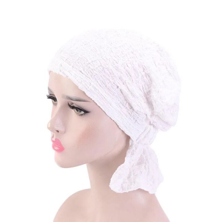 【beauty code store】Women's Cotton Chemo Hat Turban Head cap Headwear for Cancer solid color