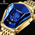 【NShisasN】Binbond Top Luxury Brand Trend Cool Men's Wrist Watch Stainless Steel Technology Fashion Quartz Watch For Men JiChe01. 