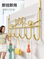 Hook shelf behind the door, non-perforated wall coat hook, bedroom kitchen door for coat hook clothes hanger. 