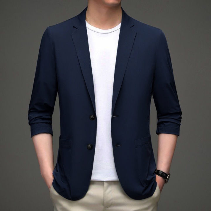 Men%20Summer%20Thin%20Blazers%20Suit%20Jackets%20Business%20Casual%20Designer%20Coats%20New%20Male%20Spring%20Formal%20Wear%20Slim%20Fit%20Blazers%20Jackets%20Size%204X%20-%20Image%206