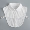 Autumn and Winter Texture Detachable Collar Women's All-Matching Fake Collar Detachable Collar Younger Peter Pan Collar Shirt Collar Cotton Multifunctional Shirt Fake Collar. 