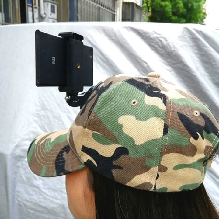 Accessories%20Sun%20Hat%20Cap%20with%20Base%20Mobile%20Phone%20Clip/Clamp/Holder%20for%20Gopro%20Hero%2013%2012%2011%2010%209%208%207%206%205%20Xiaomi%20Yi%204K%20Insta360%20One%20X3/4%20Camera%20-%20Image%208