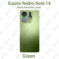 For Xiaomi Redmi Note 14 Side Frame + Back Panel Housing + Camera Glass Back shell Replacement Spare Parts. 