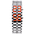 Lamgool Lava 3.0 LED Fashion LED Digital Alloy Men Women Wrist Watch Bracelet  European and American Unique Creative Lava Led Waterproof Trendy Men's Watch Men's Bracelet for gift. 