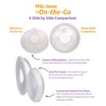 2Pcs Milk Collector Flexible Silicone Food Grade Milk Saver Milk Collection Nursing Cups forfeeding Mothers. 