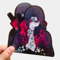 Anime Naruto Sticker 3D Gradient Uchiha Itachi Motion Stickers Creative Car Sticker Notebook Luggage Waterproof Decal Toy. 