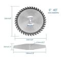 HOT-Grass Trimmer Blade Heads Electric Cordless Grass Trimmer Replacements Lawn Mower Brush Cutter Blades Garden Tool. 