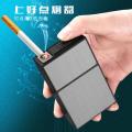 2-In-1 Cigarette Case Box Lighter For Smoking Usb Rechargeable Lighter Creative 20Pcs Cigarette Box Cigarette Holder. 