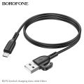 BOROFONE BX91 2.4A Micro USB Fast Charging Data Cable Symbol Fast Charging Data Cable Type B Cable. 