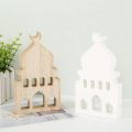 Newest Ramadan Decoration Wooden House Shape Eid Mubarak Decoration Mudlim Islam Home Party Table Decor Kareem Gift. 
