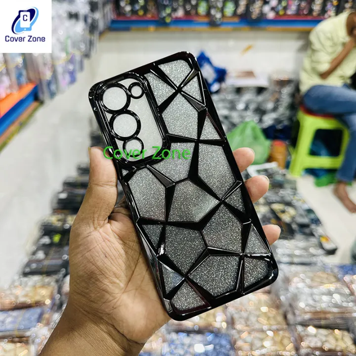 Vivo%20Y04%20Geometric%20Diamond%20Shape%20Phone%20Case%20With%20Chrome%20Electroplated%20Plating%20Cover%20Zone%20For%20Vivo%20Y%2004%20Back%20Cover%20-%20Image%204