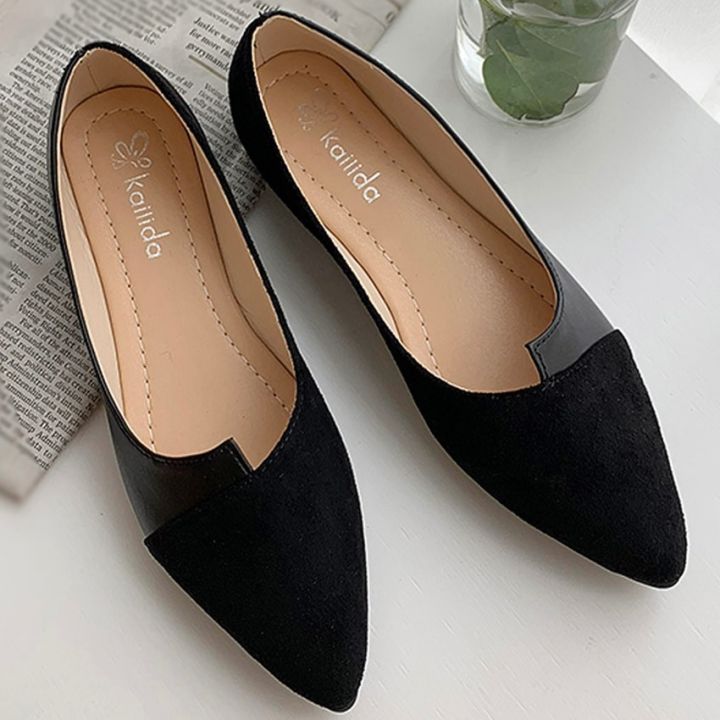 35-40%20Leather%20Shoes%20Splice%20Color%20Shoe%20Ballerina%20Slip%20on%20Shoes%20Women%20Flats%202020%20Fashion%20Pointed%20Toe%20Ballet%20Footwear%20Buty%20Damskie%20-%20Image%203