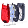 8 Pcs Safety Light Waterproof Red Flashing Bicycle Rear Light, Suitable for Running, Walking, Cycling, Helmet, Etc.