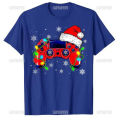 Video Game Controller Christmas Santa Hat Gamer Boys O-neck T-Shirt Gifts Gaming Lover Xmas Costume Family Matching Videos Games.