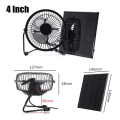 Mini Solar Panel ed Ventilator Fan Portable 5W 4 Inch Greenhouse Solar Exhaust Fan for Office Outdoor. 
